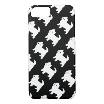 Cute West Highland Terrier - Westie Pattern Iphone 8/7 Case by DoodleDeDoo at Zazzle