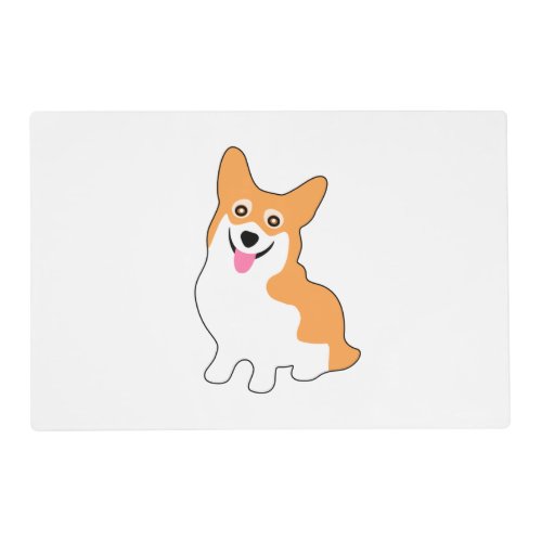 Cute West Pembroke Corgi Pup Placemat