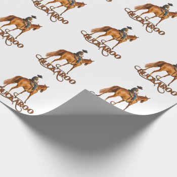 Cute Western Buckaroo Little Cowboy Wrapping Paper by SalonOfArt at Zazzle