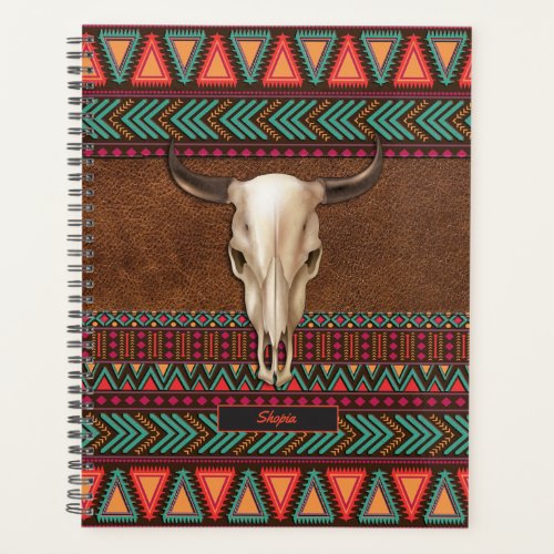 Cute Western Rodeo Style Tooled Leather   Planner
