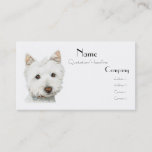 Cute Westie Dog Business Card at Zazzle