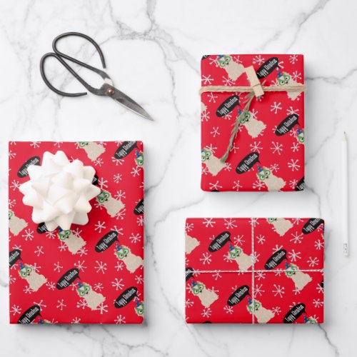 Cute Westie Dog Christmas Festive Terrier Dogs Wrapping Paper Sheets
