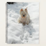 Cute Westie Dog in the Snow Planner<br><div class="desc">Jot your daily thoughts or plan your day's tasks in this adorable Westie dog in the snow planner.</div>