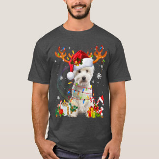 Cute Westie Dog Lights Santa Hat Sweater Xmas Tree