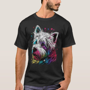 Cute Westie Dog on West Highland White Terrier  2 T-Shirt