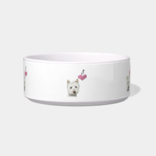 Cute Westie Dog Pet Bowl