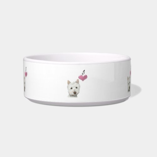 Cute Westie Dog Pet Bowl