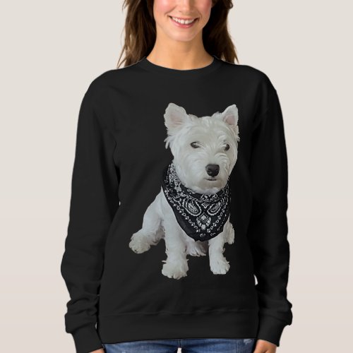 Cute Westie Dog Picture Sweatshirt