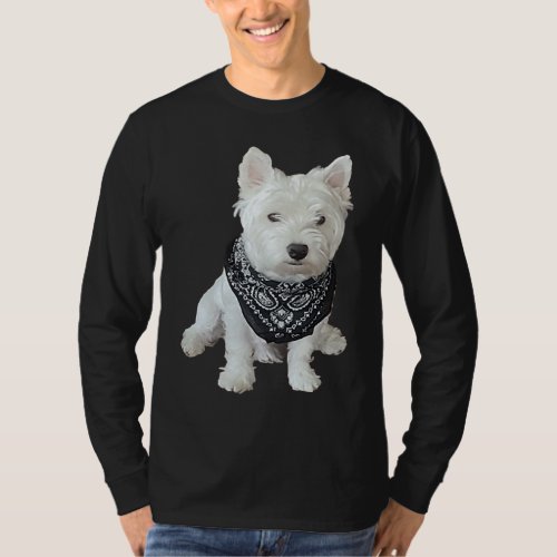 Cute Westie Dog Picture T_Shirt