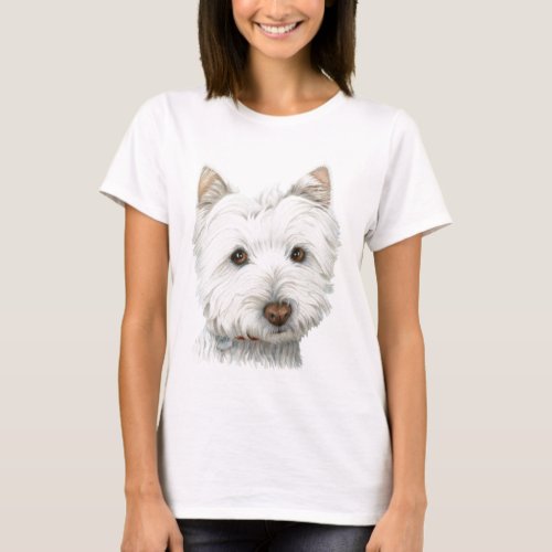 Cute Westie Dog T_Shirt