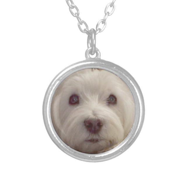 Cute Westie Face Necklace (Front)