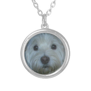 Cute Westie Face Necklace