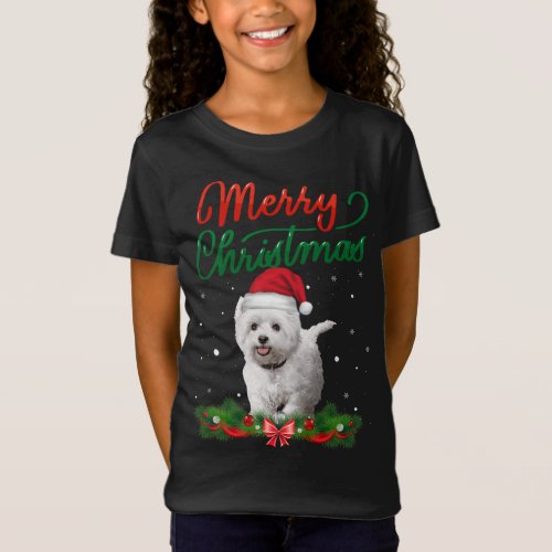Cute WESTIE Faces Ugly Sweater Dog Santa Costume X