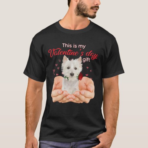Cute Westie This Is My Valentines Day Pajama T_Shirt