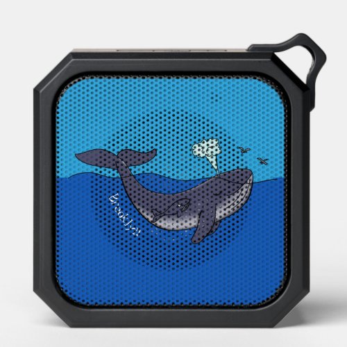 Cute whale and calf whimsical cartoon bluetooth speaker
