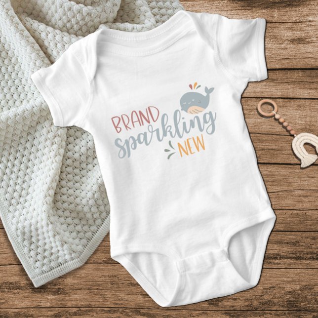 Cute Whale Brand Sparkling New Blue Baby Boy Baby Bodysuit (Creator Uploaded)