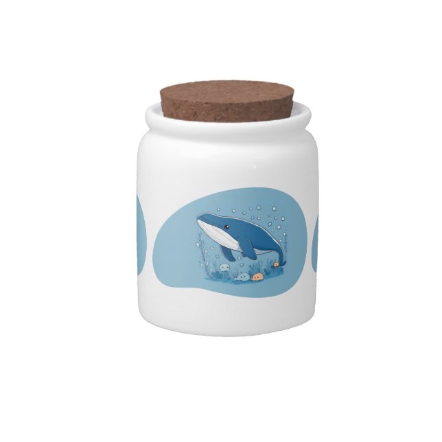Cute Whale Candy Jar (Front)