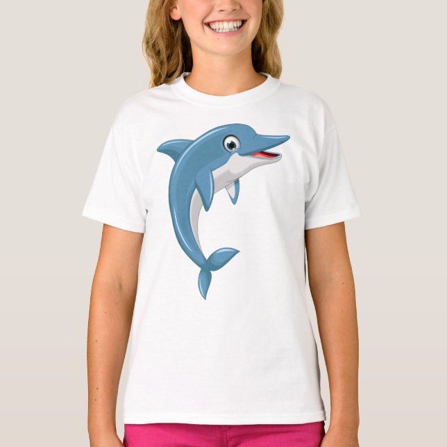 Cute Whale Cartoon Artwork-67000 T-Shirt (Front)