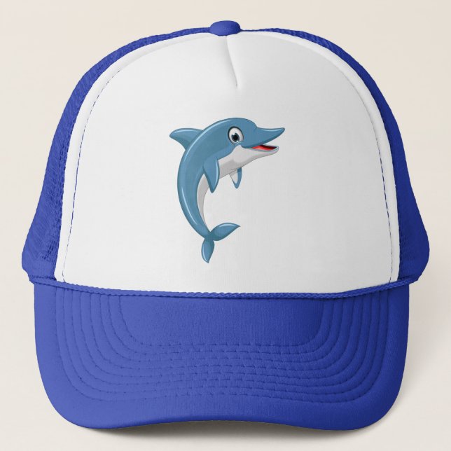 Cute Whale Cartoon Artwork-67000 Trucker Hat (Front)