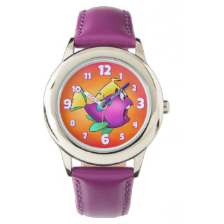 cute whale cartoon magnet watch