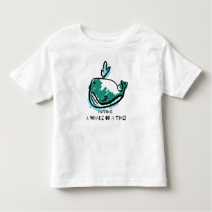 Cute Whale Cartoon Toddler T-shirt