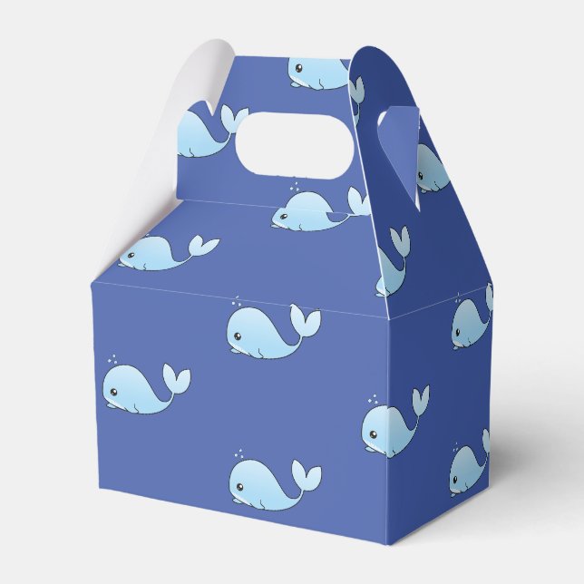 CUTE WHALE FAVOR BOXES (Back Side)