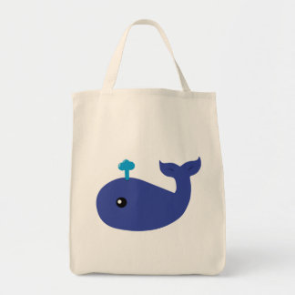 Cute Whale Jumbo Tote Bag
