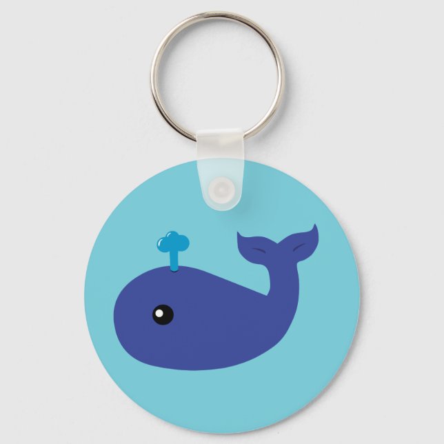 Cute Whale Keychain (Front)