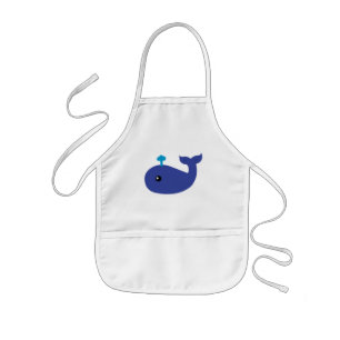 Cute Whale Kids' Apron