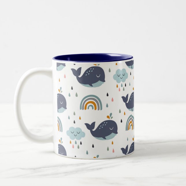Cute Whale Kid's Mug (Left)