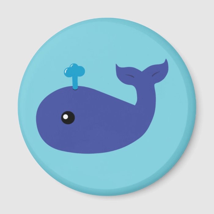 Cute Whale Magnet