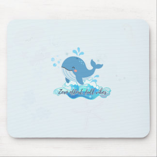 Cute Whale Mouse Pad | Calm Productivity aesthetic