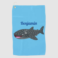 Cute whale shark happy cartoon illustration