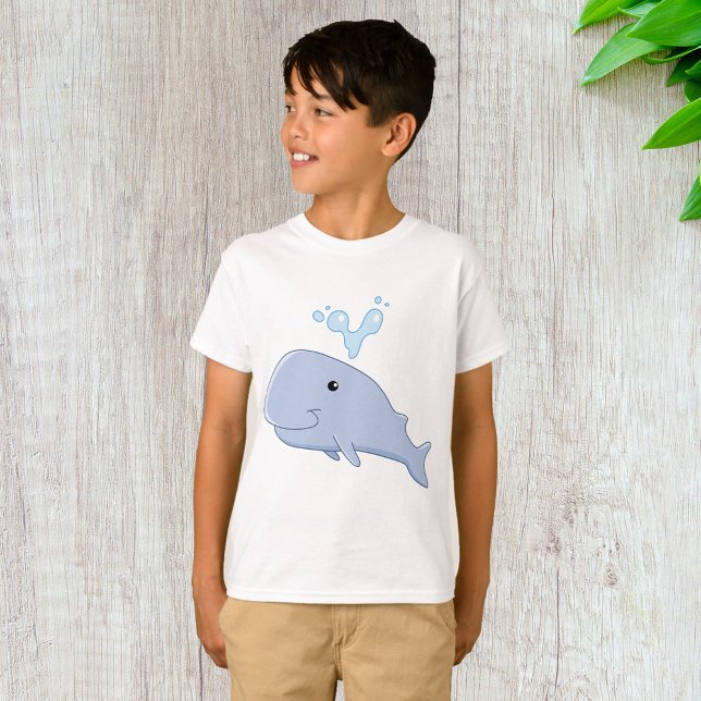 Cute Whale with Water Splash Adorable Animal  T-Shirt (Creator Uploaded)