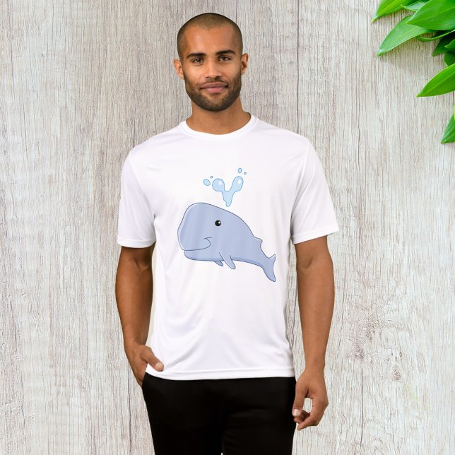 Cute Whale with Water Splash Adorable Animal  T-Shirt (Creator Uploaded)