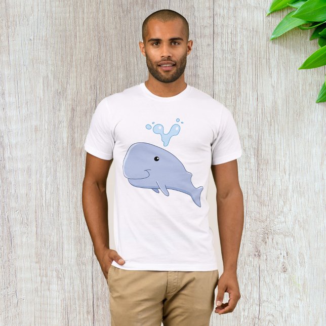 Cute Whale with Water Splash Adorable Animal  T-Shirt (Creator Uploaded)