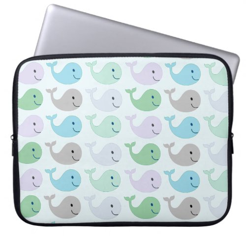 Cute Whales Laptop Sleeve