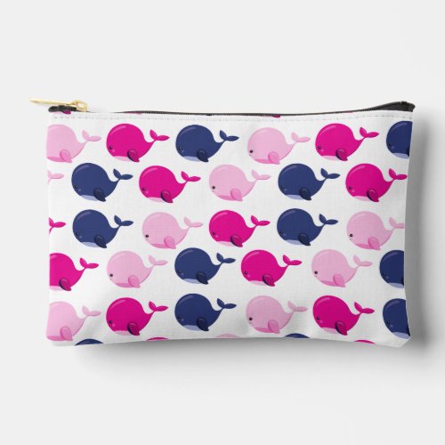 Cute Whales Pattern Of Whales Sea Animals Accessory Pouch