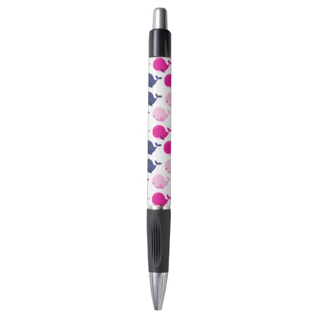 Cute Whales, Pattern Of Whales, Sea Animals Pen (Front Vertical)