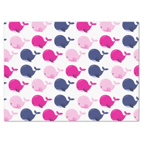 Cute Whales Pattern Of Whales Sea Animals Tissue Paper