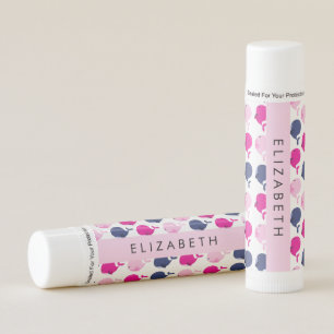 Cute Whales, Pattern Of Whales, Your Name Lip Balm