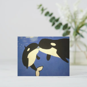 Cute Whales  Postcard
