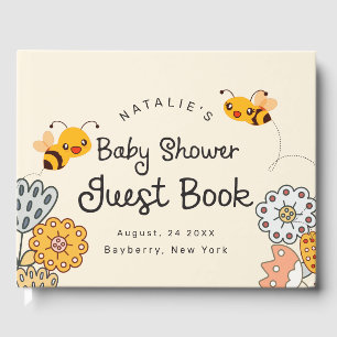 Cute What will it Bee Gender Reveal Baby Shower Guest Book