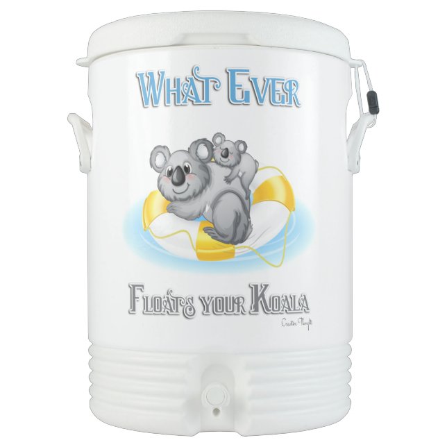 CUTE Whatever Floats your Koala Cooler (Front)
