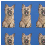 Cute Wheaten Cairn Terrier Fabric