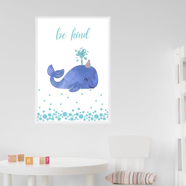 Cute While Be Kind Nursery Kids Poster (Creator Uploaded)