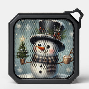 Cute whimiscal Christmas/winter snowman Bluetooth Speaker