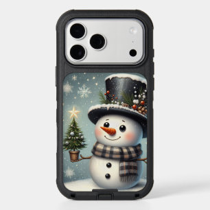 Cute whimiscal Christmas/winter snowman iPhone 17 Pro Max Case