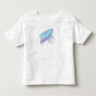 Cute whimiscal painted blue Pony Toddler T-shirt