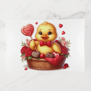 Cute/Whimisical Valentine's day duck Trinket Tray